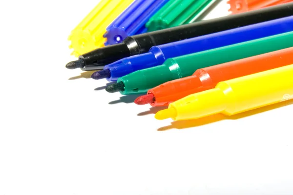 Bolígrafos de fieltro de color — Foto de Stock