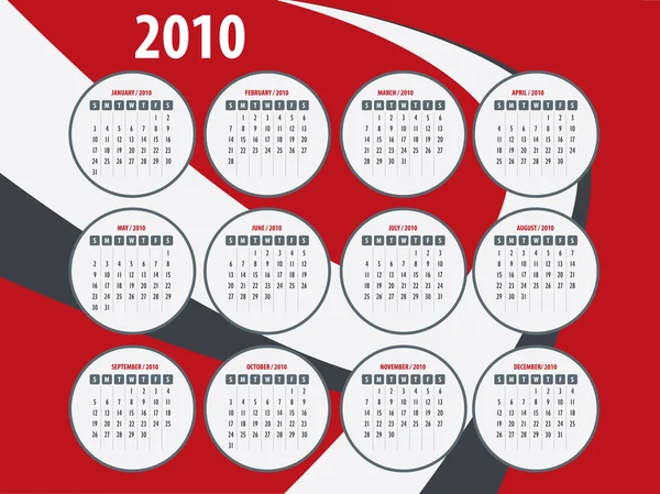 Календар новий рік — стоковий вектор