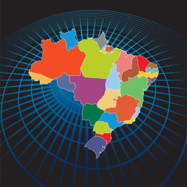 Brazil map clipart