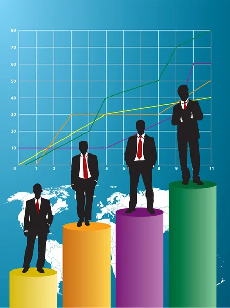 Nos negócios —  Vetores de Stock