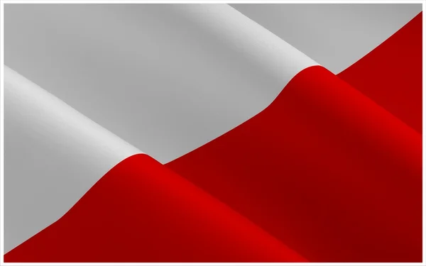 Polská vlajka. — Stock fotografie