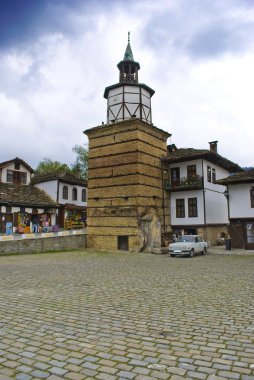 Tryavna clock tower clipart