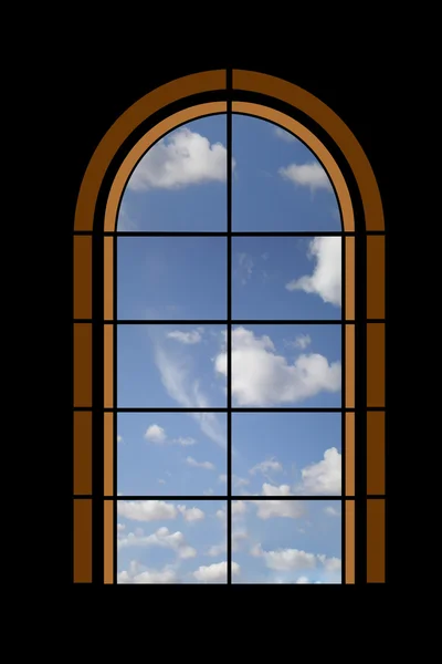 Mira a través de una ventana — Foto de Stock