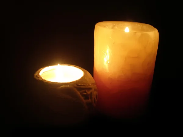 Luz da vela — Fotografia de Stock