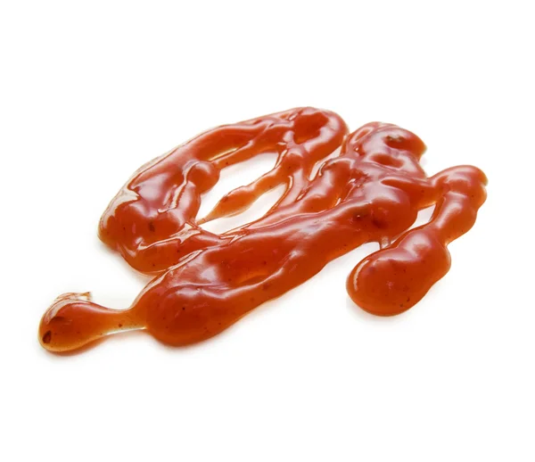 Een zigzag-anker van tomatenketchup — Stockfoto