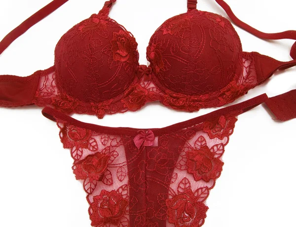 stock image A sexy red bra and panties