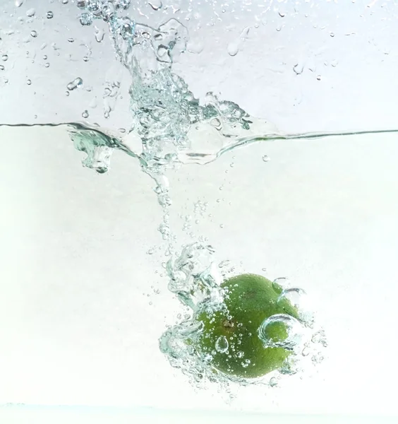 Lime splash — Stock Photo, Image