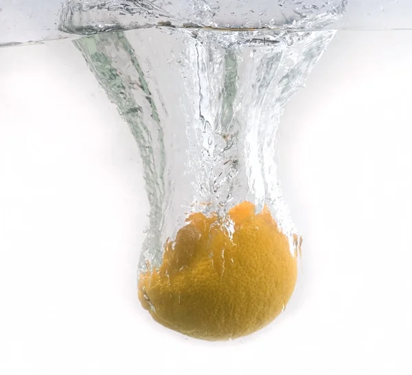 Splash cytryna — Zdjęcie stockowe