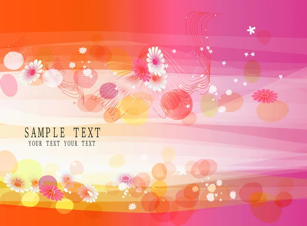 Abstract colorful (flower banner) — Stock Vector
