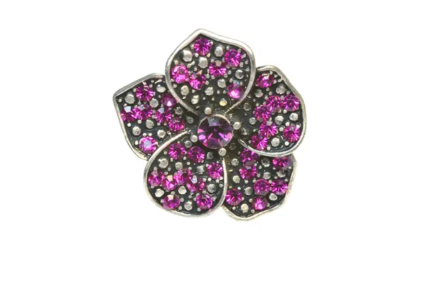 stock image Ring with pink stones