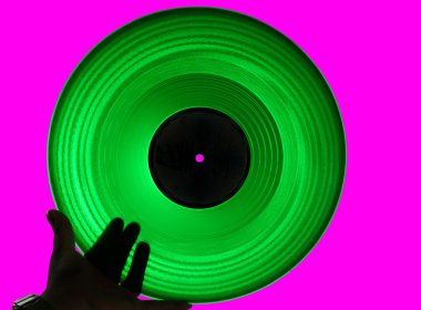 Green Acetate LP clipart