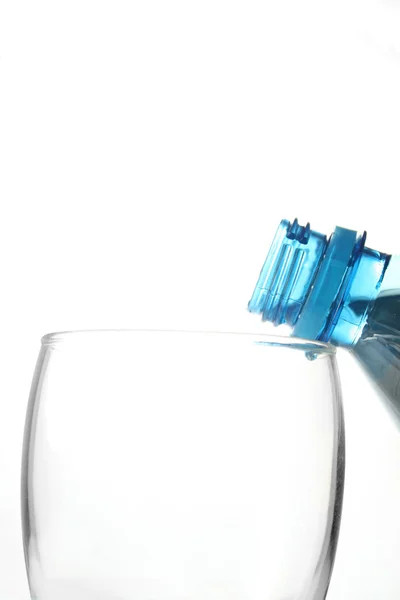 Vidro e garrafa — Fotografia de Stock