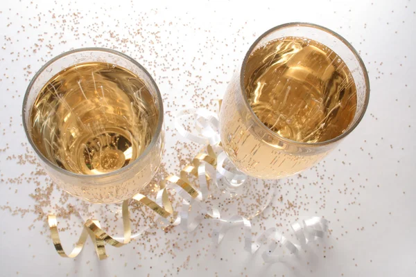 Partito bicchieri di champagne — Foto Stock