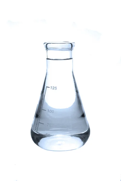 Clear erlenemeyer glass — Stock Photo, Image