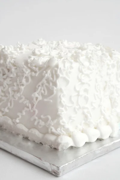 Witte cake — Stockfoto