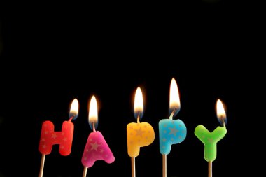 Happy candles clipart