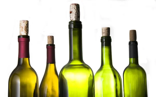 Mehrere Weinflaschen — Stockfoto