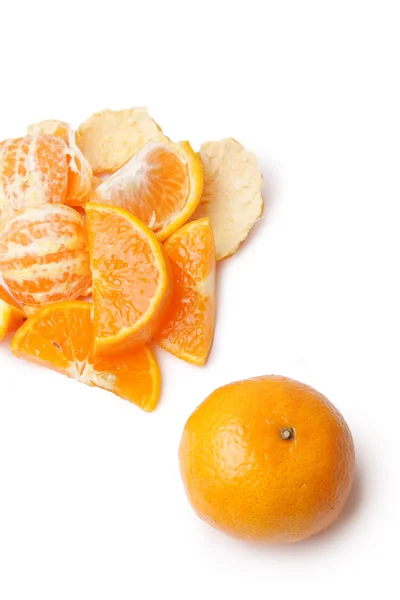 Gesneden mandarijn — Stockfoto