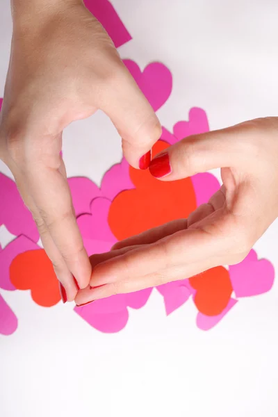 Heart by hand — Stock Photo, Image