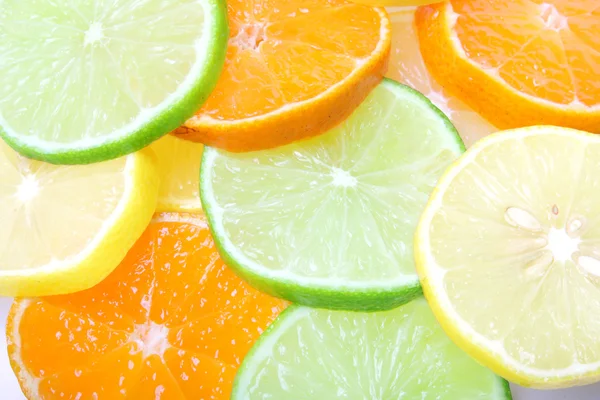 Limetten-Mandarine-Limone — Stockfoto