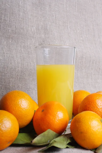 Mandarin and juice — Stock Photo, Image