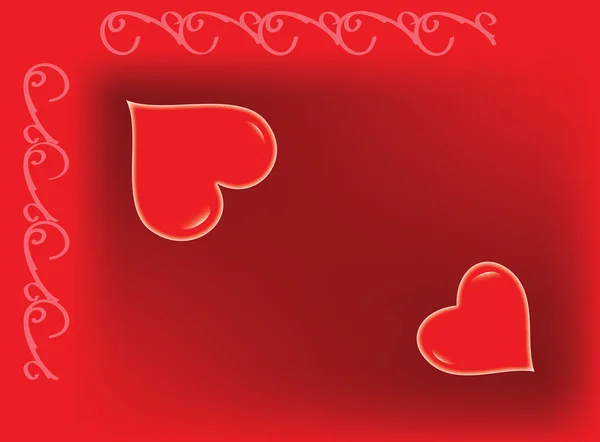 Valentine s postal — Image vectorielle