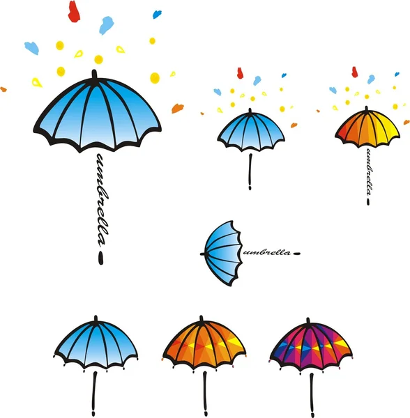 Кольорові парасольку — стокове фото