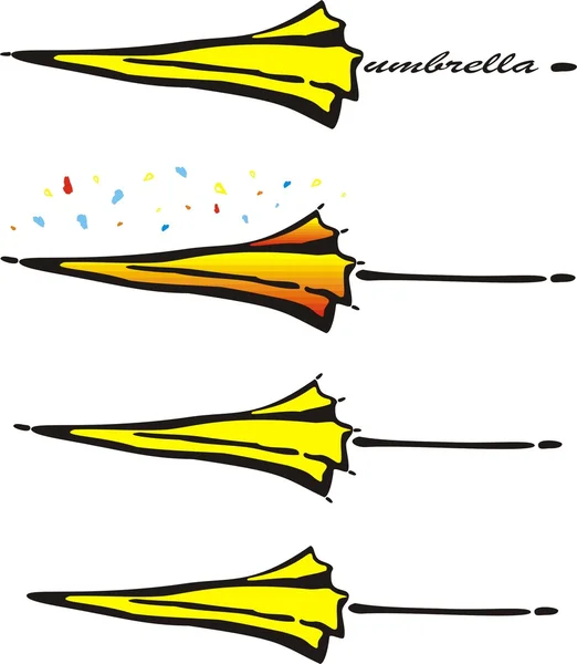 Paraguas amarillo — Foto de Stock