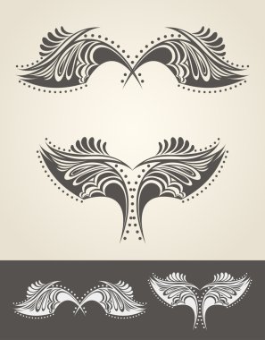 Abstract wings clipart