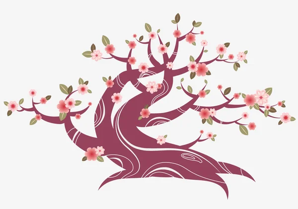 Árvore de flor de cereja —  Vetores de Stock