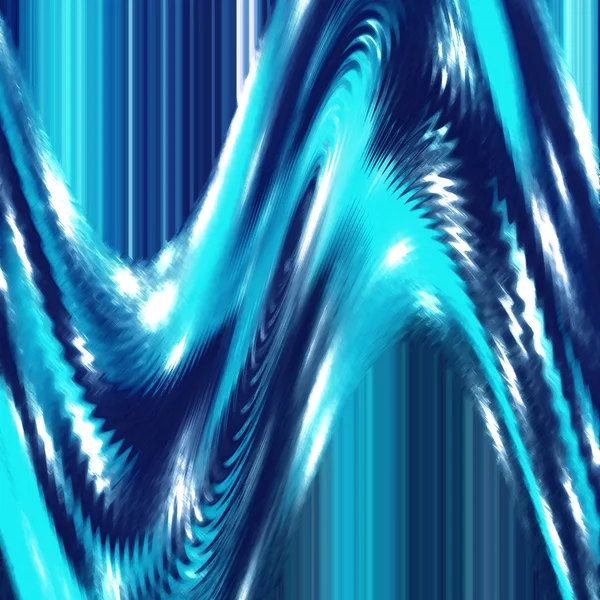 Blå abstrakt våg kaos — Stockfoto