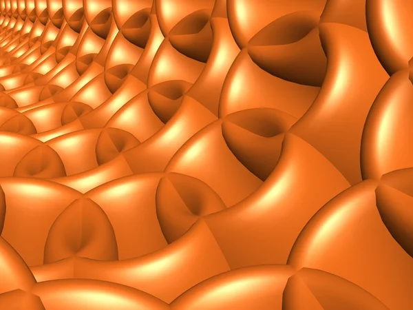 橙色抽象管隧道 — 图库照片
