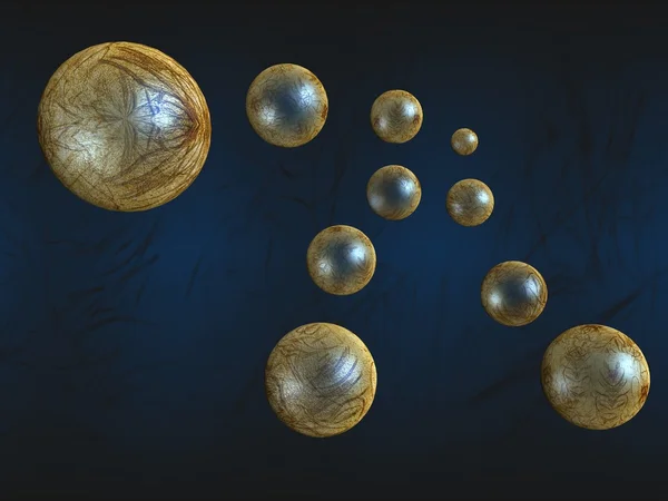 stock image Flying spheres