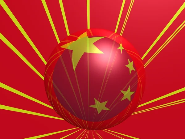 चीन ध्वज — स्टॉक फ़ोटो, इमेज