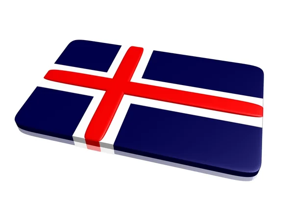 Прапор Ісландії — стокове фото