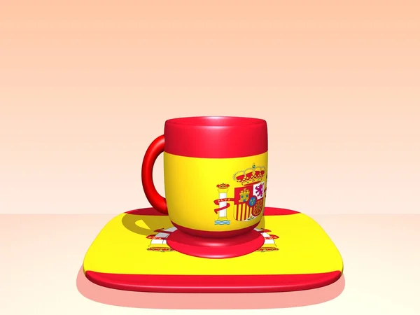 Texturerat cup — Stockfoto