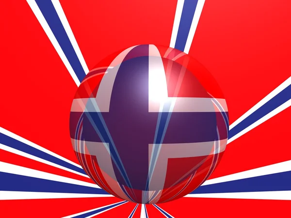 Noruega bandera nacional — Foto de Stock