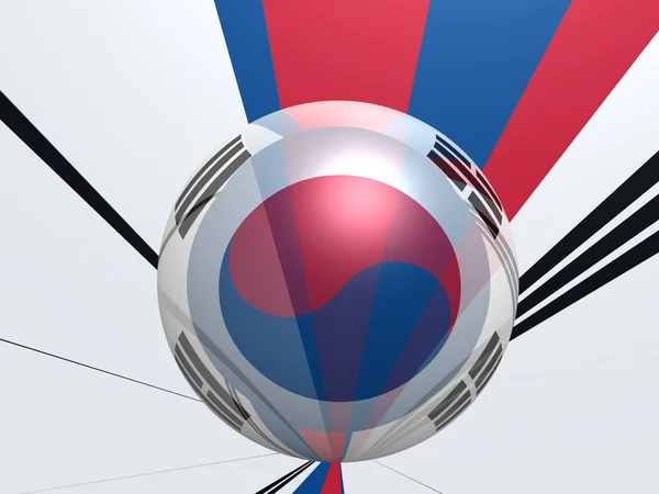 Dél-korea zászlaja — Stock Fotó