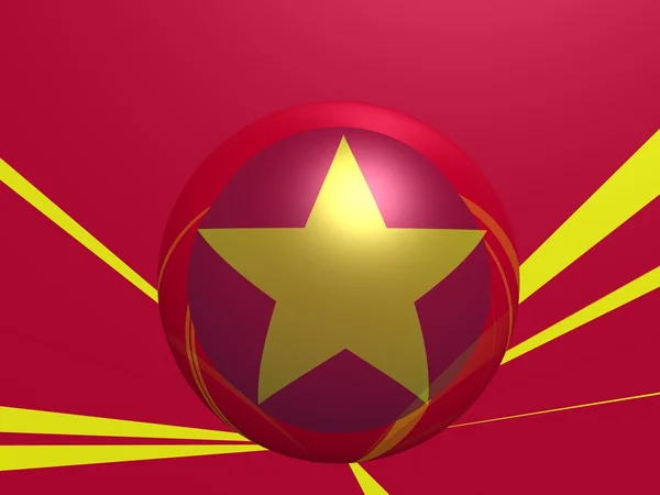 Vietnam ulusal bayrak — Stok fotoğraf