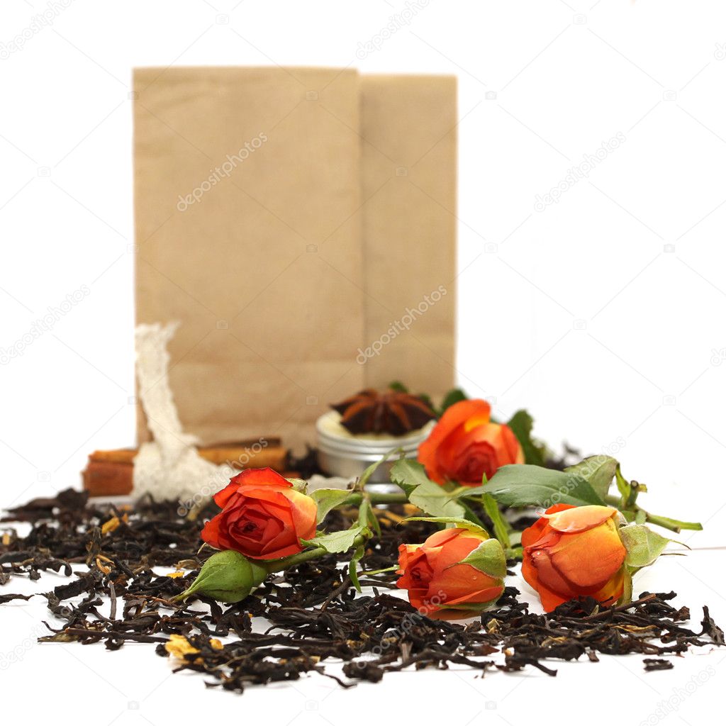 Tea with rose and spices