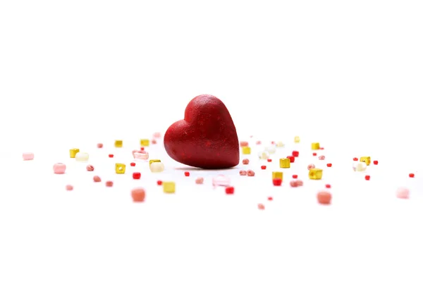 Aşk kavramı ile kalp — Stok fotoğraf