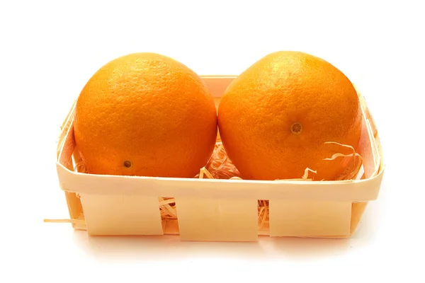 Два апельсинів — стокове фото