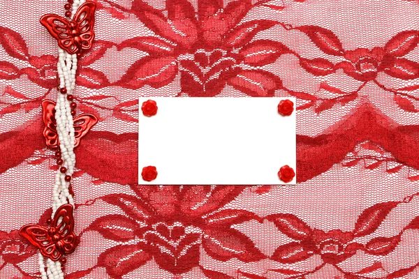 Hintergrund mit roter Dekoration — Stockfoto