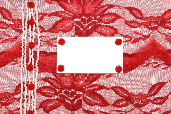 Background with red accessories — Stock Photo, Image