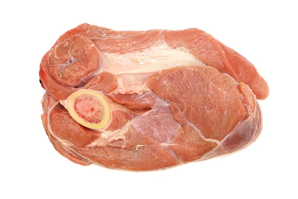 Carne fresca aislada sobre fondo blanco — Foto de Stock