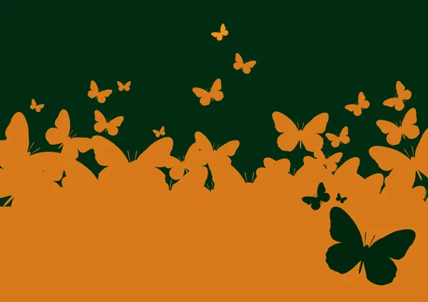 Carta da parati una sagoma della farfalla — Vettoriale Stock