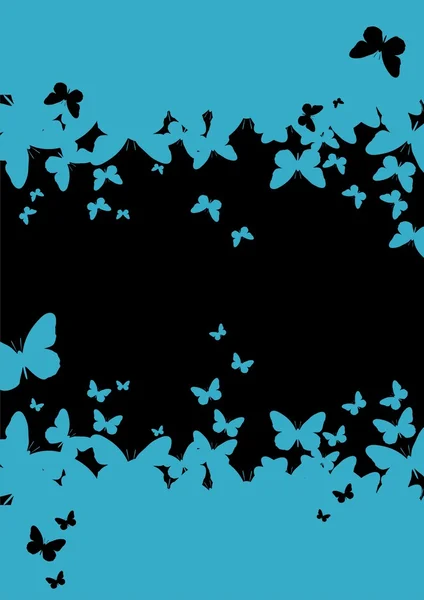 Wall-paper a template of the butterfly — Stock Vector