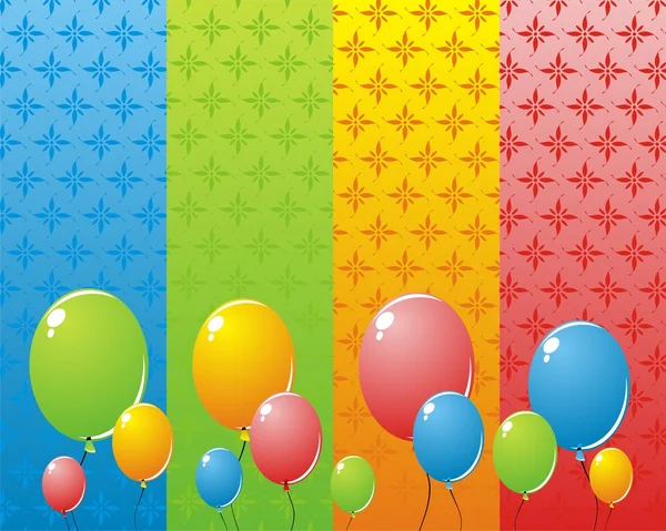 Boules varicolores sur fond blanc — Image vectorielle
