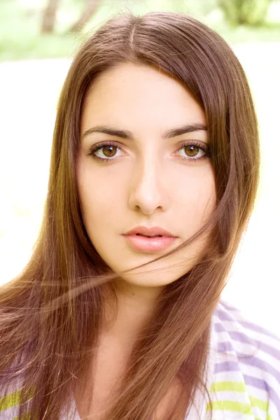Portrait of a emotionaly woman — Stock Photo, Image