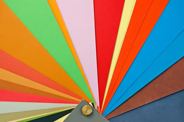 Vzorkovník barev papíru — Stock fotografie